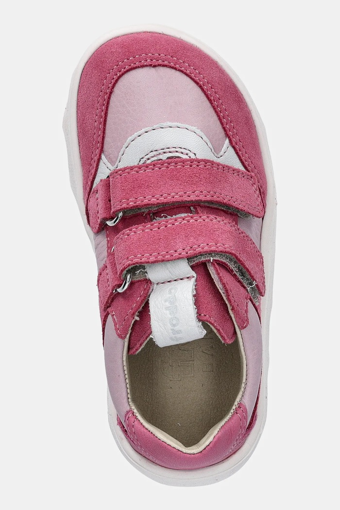Teniși din piele copii BAREFOOT ZERU SPRING Froddo G3130264.22.24 roz
