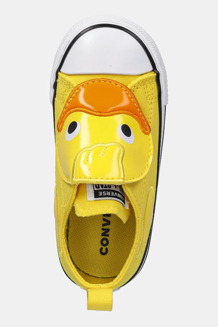 Детски ниски кецове Converse CHUCK TAYLOR ALL STAR ONE STRAP жълт A11838C