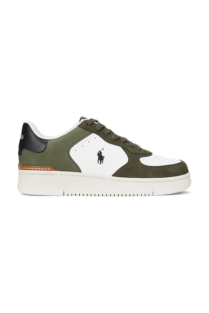 Polo Ralph Lauren bőr sportcipő Masters Crt velúr bőr zöld 809955690002.101