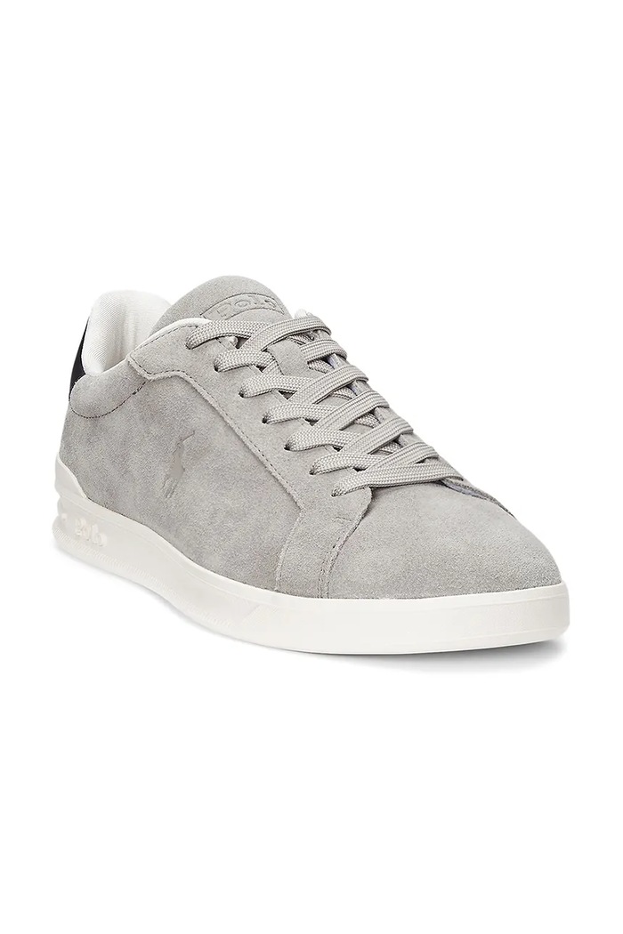 Polo Ralph Lauren sneakersy zamszowe Hrt Crt II 809955691002.020 szary SS25