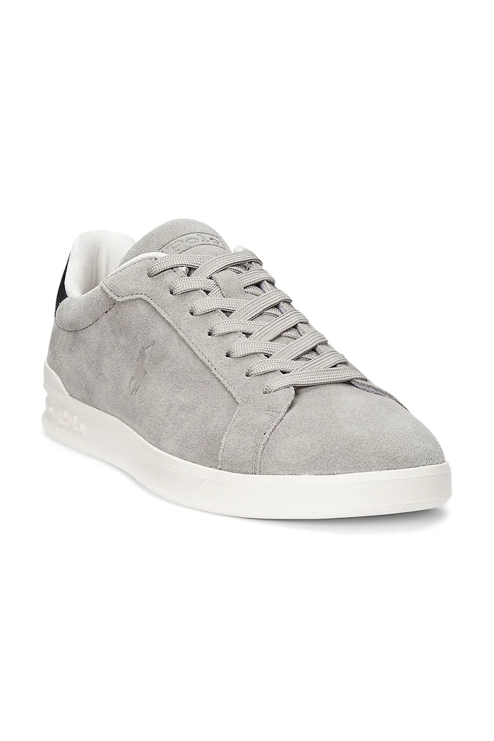 Polo Ralph Lauren sneakersy zamszowe Hrt Crt II 809955691002.020 szary SS25