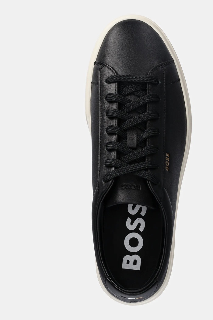 Kožené tenisky BOSS Kieran černá 50536480.002