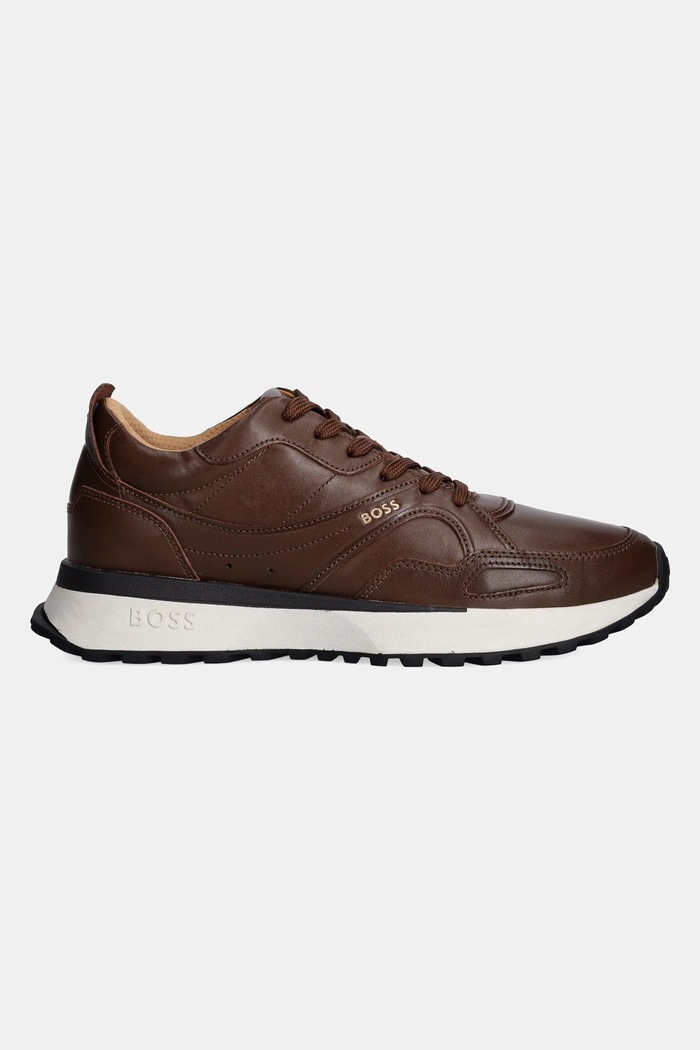Kožené tenisky BOSS Jonah 50536486.210 hnědá SS25