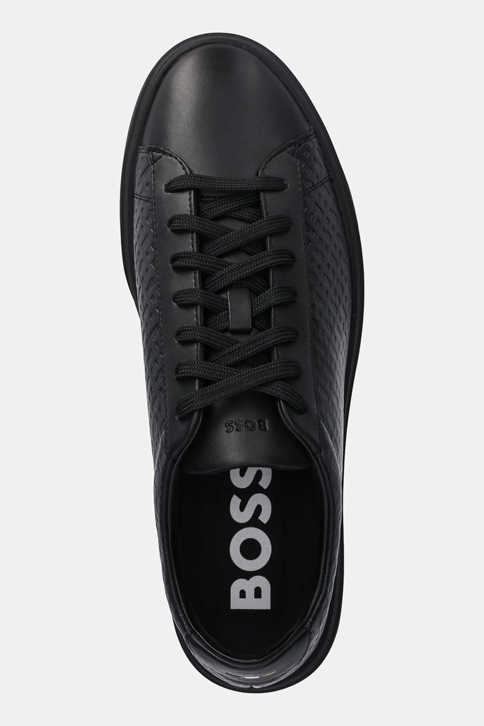 Sneakersy skórzane Kieran BOSS 50536507.005 czarny