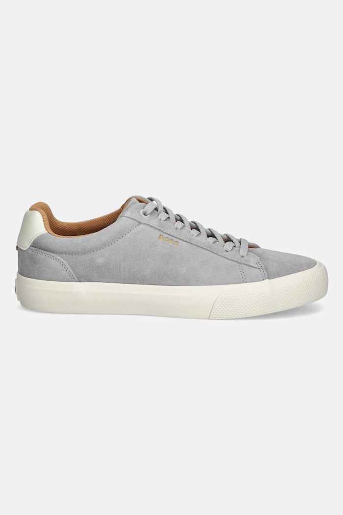 BOSS sneakersy zamszowe Aiden 50536521.072 szary SS25
