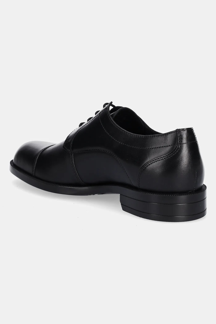 Boty Kožené polobotky BOSS Tayil 50536144.001 černá