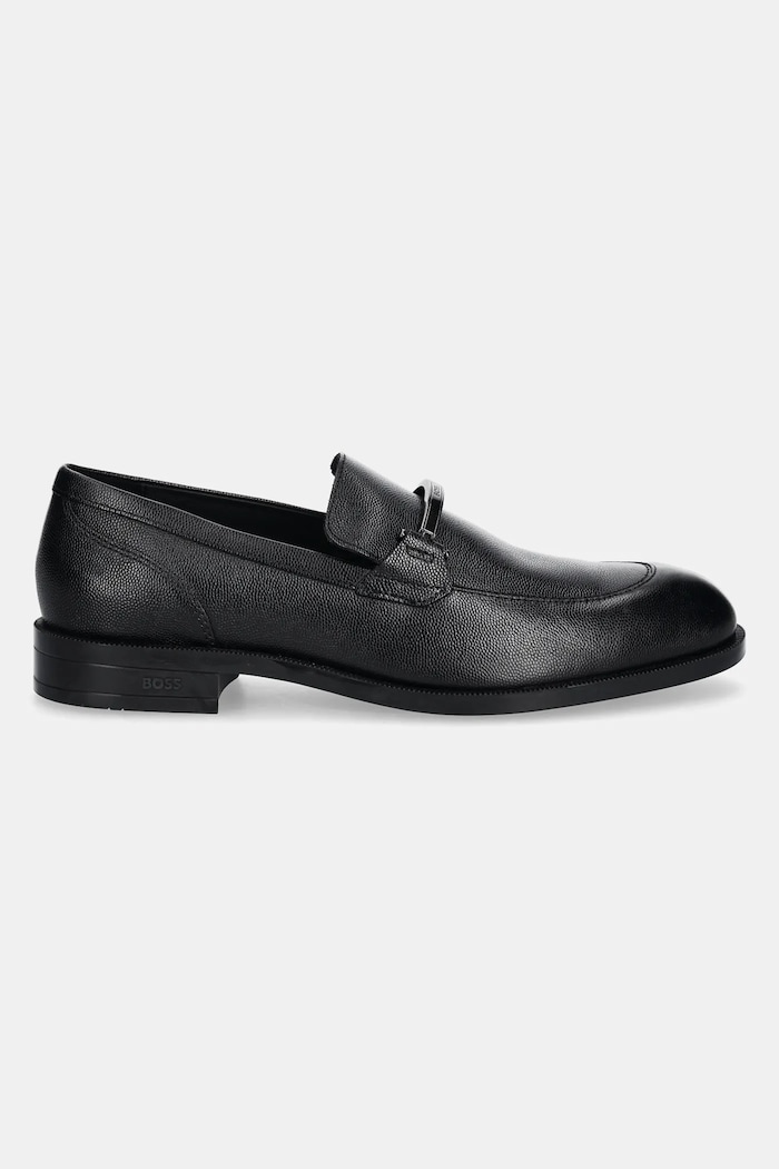 Kožené mokasíny BOSS Tayil 50536147.001 černá SS25