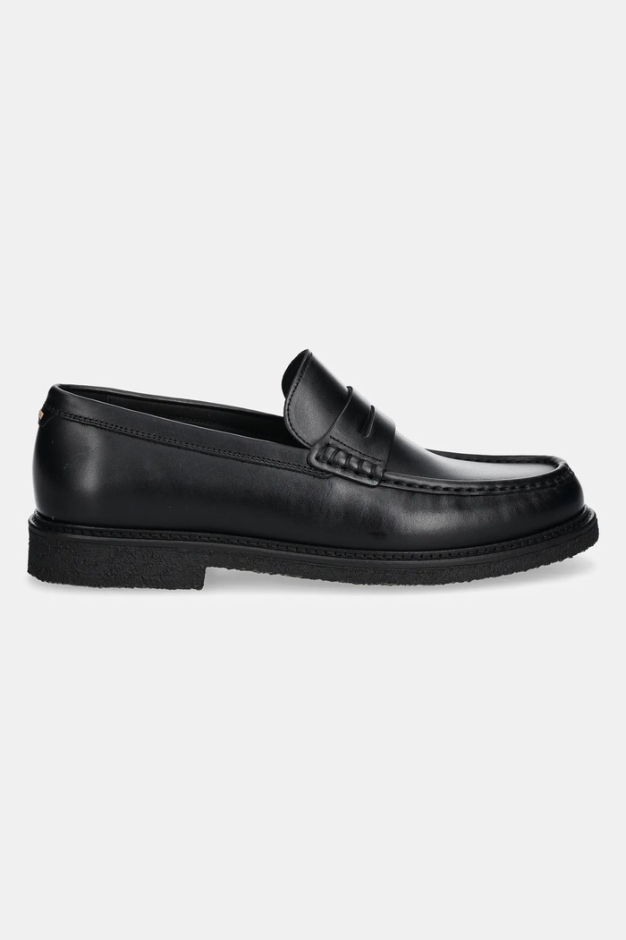 BOSS bőr mokaszin Kope 50536230.001 fekete SS25