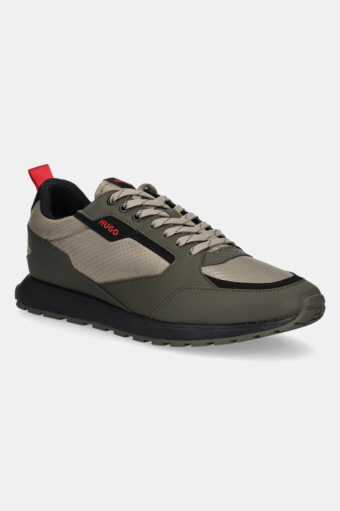 HUGO sneakersy Icelin imitacja skóry licowej zielony 50536207.343