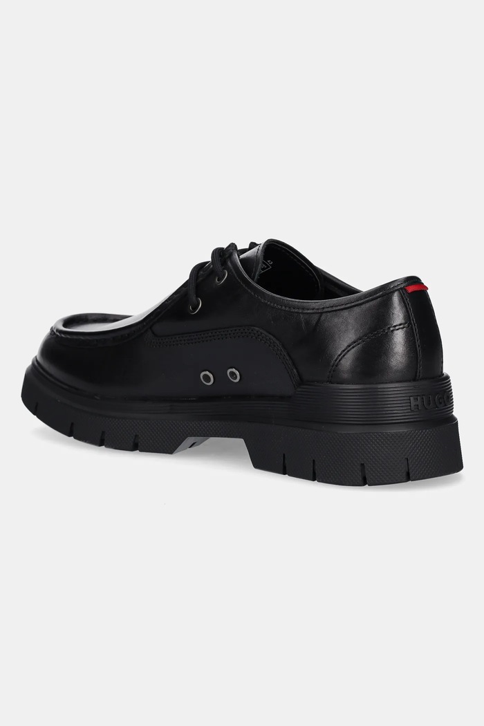 Încălțăminte HUGO Pantofi de piele Ryan 50536171.001 negru