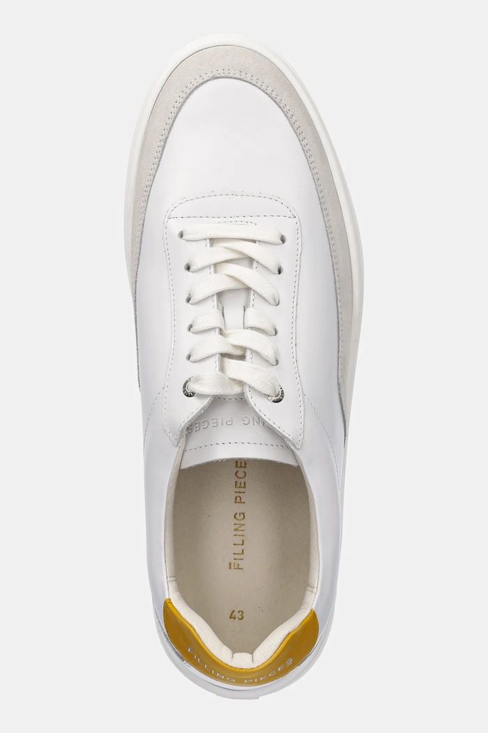 Δερμάτινα sneakers Filling Pieces Mondo Squash Tag λευκό 46725651924