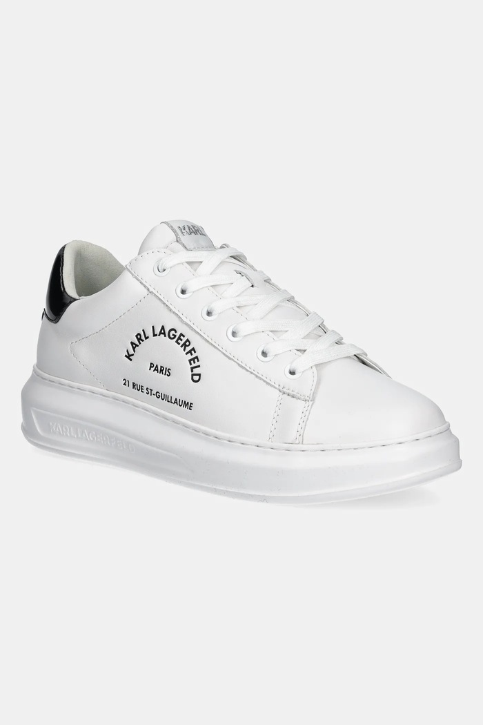 Karl Lagerfeld bőr sportcipő KAPRI MENS alacsony fehér KL52538K.011