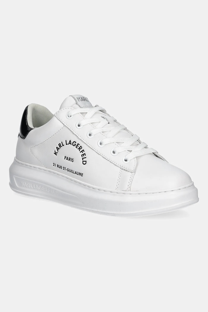 Karl Lagerfeld bőr sportcipő KAPRI MENS alacsony fehér KL52538K.011