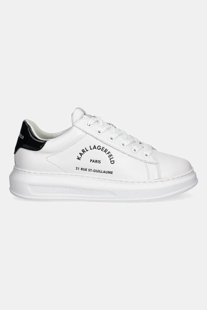 Karl Lagerfeld bőr sportcipő KAPRI MENS KL52538K.011 fehér SS25