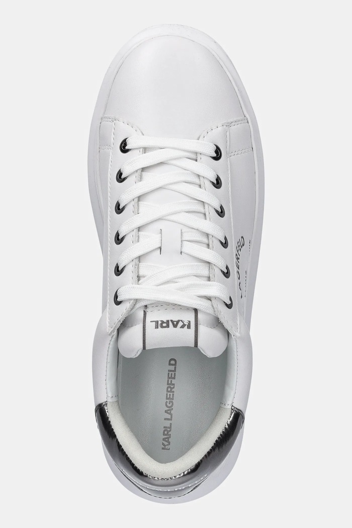 Kožené tenisky Karl Lagerfeld KAPRI MENS bílá KL52538K.01S