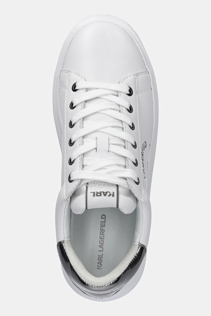 Kožené tenisky Karl Lagerfeld KAPRI MENS bílá KL52538K.01S