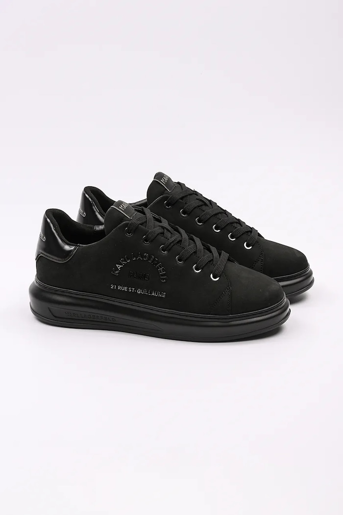 Semišové tenisky Karl Lagerfeld KAPRI MENS KL52537K.20X černá SS25