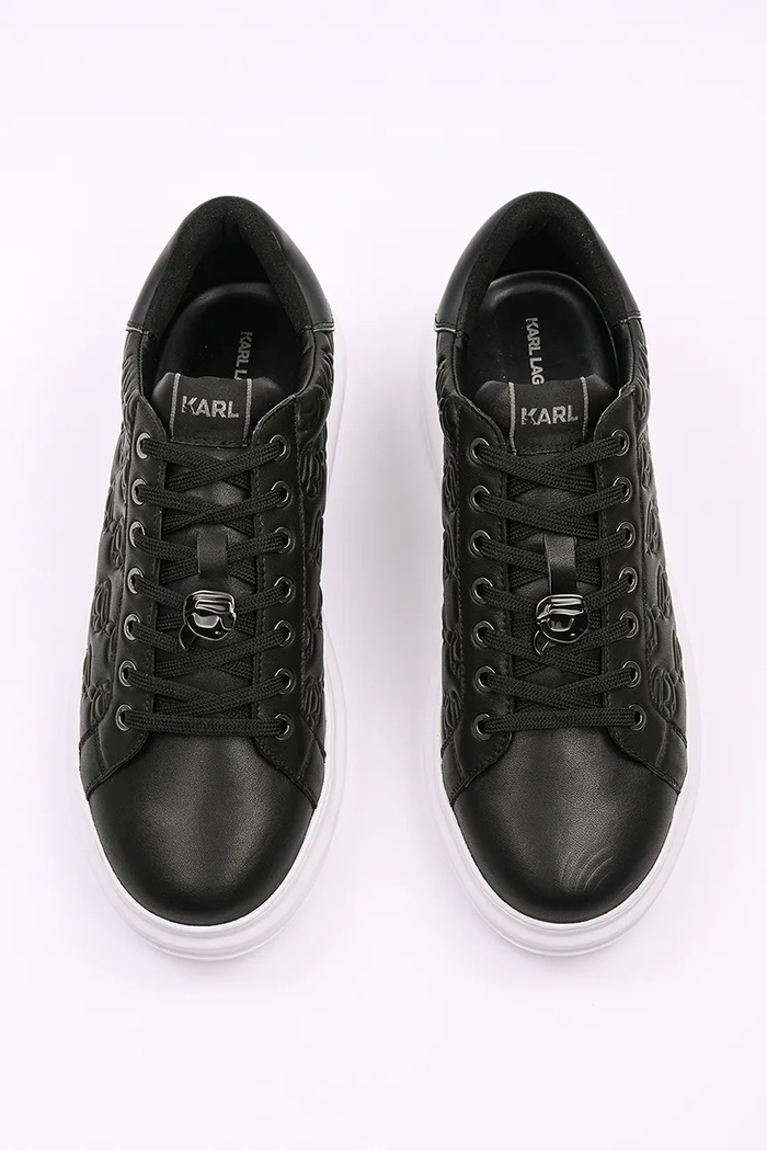 Παπούτσια Δερμάτινα sneakers Karl Lagerfeld KAPRI MENS NFT KL52523F.000 μαύρο