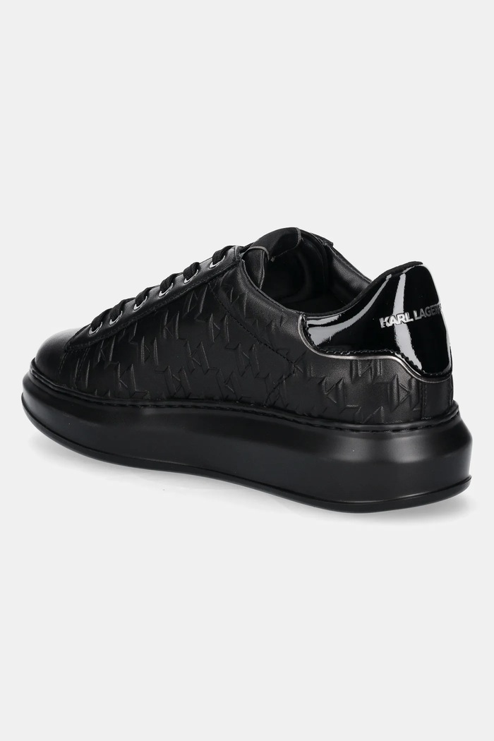 Boty Kožené tenisky Karl Lagerfeld KAPRI MENS KL52549K.00X černá