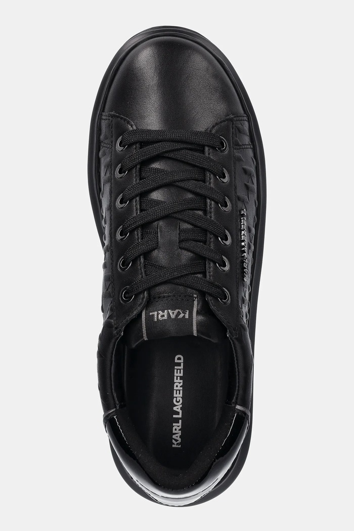 Kožené tenisky Karl Lagerfeld KAPRI MENS černá KL52549K.00X