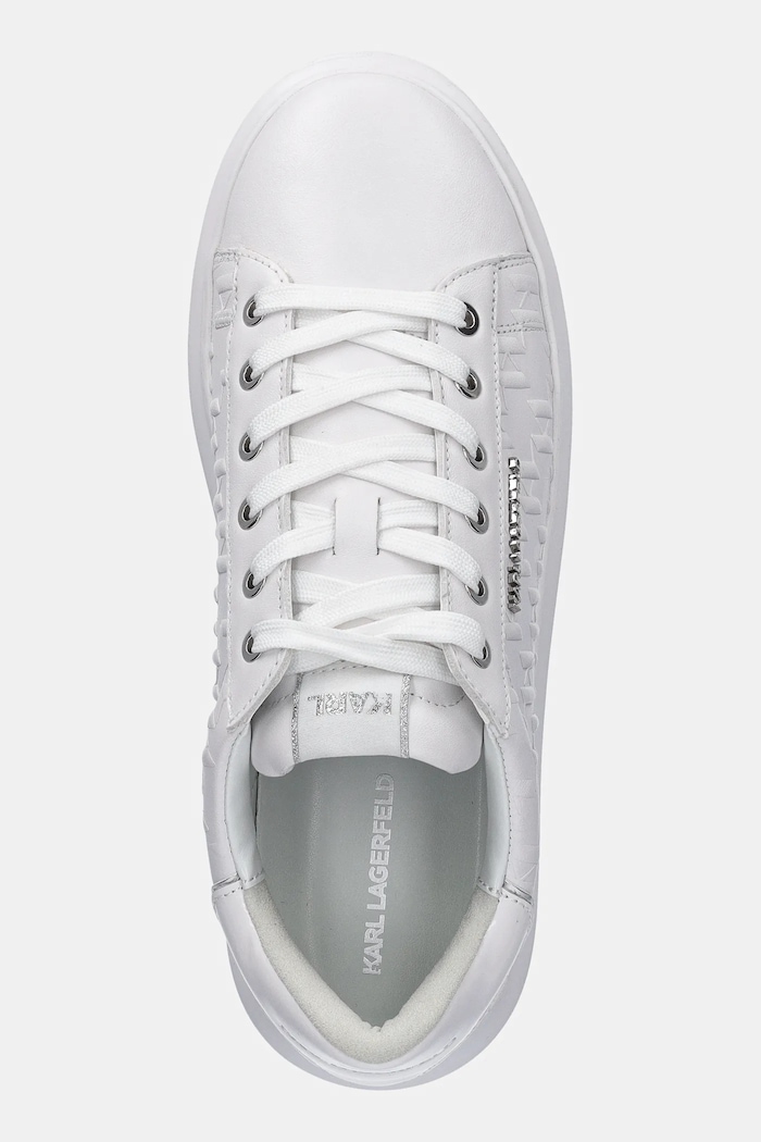 Kožené tenisky Karl Lagerfeld KAPRI MENS bílá KL52549K.01W