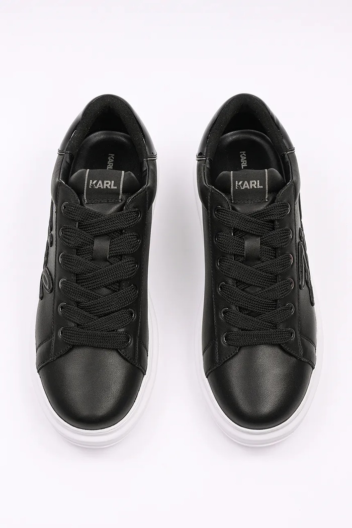 Boty Kožené tenisky Karl Lagerfeld KAPRI MENS KL52511K.000 černá