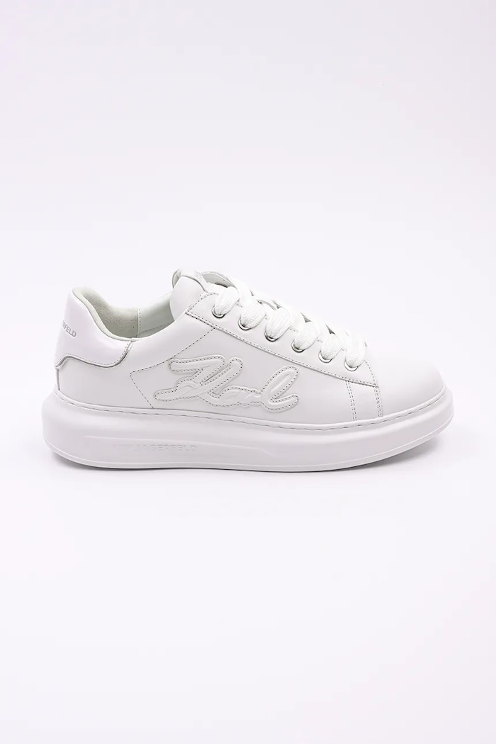 Karl Lagerfeld sneakersy skórzane KAPRI MENS niska biały KL52511K.01W