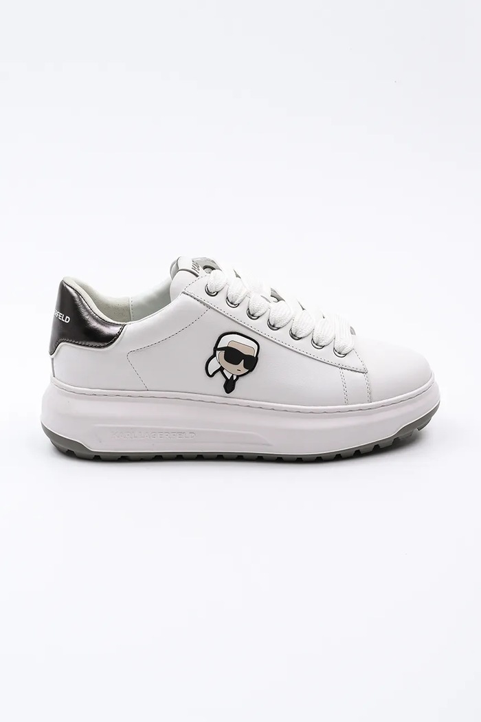 Karl Lagerfeld sneakersy skórzane KAPRI LUG niska biały KL57530.01S