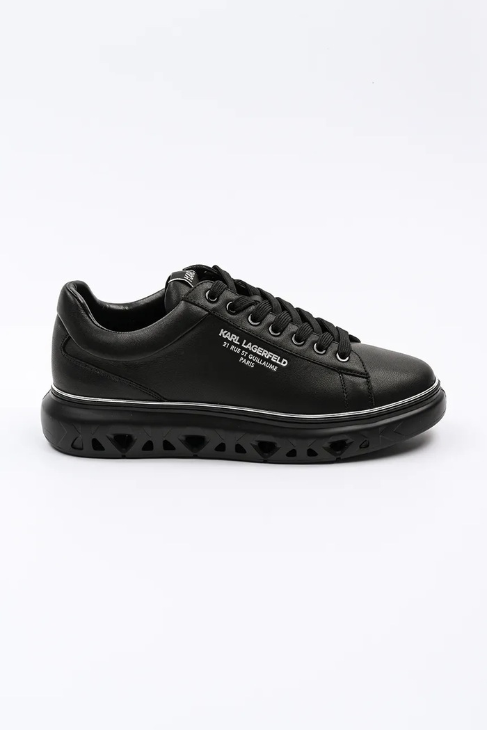 Кожени маратонки Karl Lagerfeld KAPRI KITE RSG ниска черен KL54525.00X