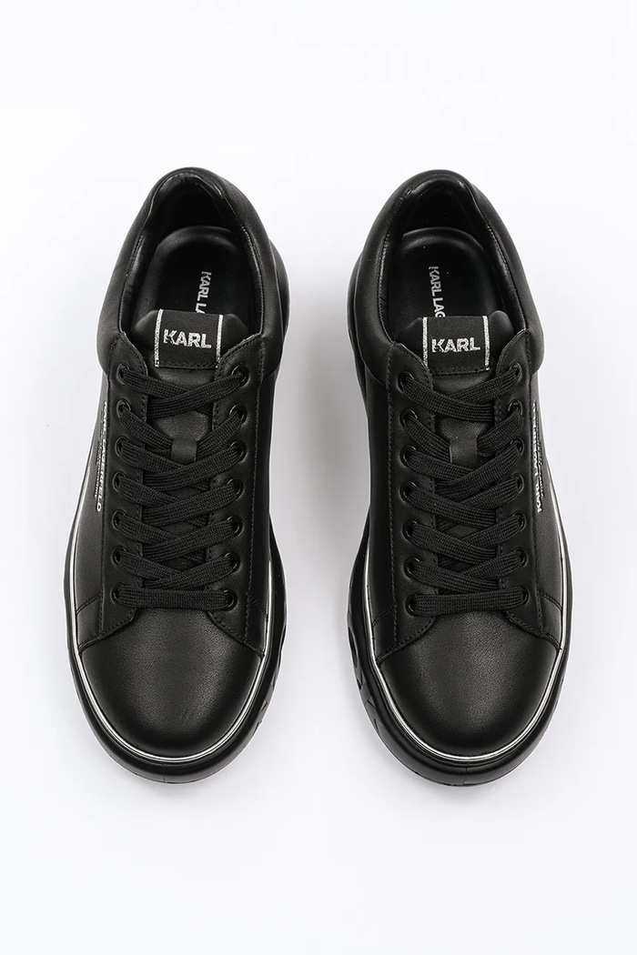 Кожени маратонки Karl Lagerfeld KAPRI KITE RSG черен KL54525.00X