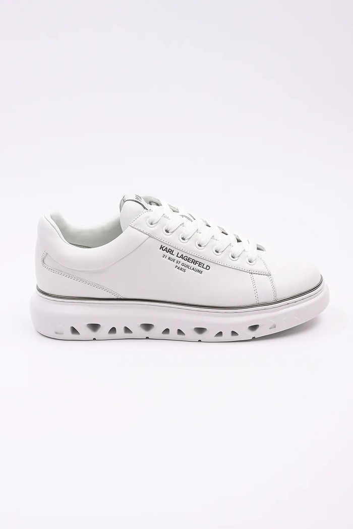 Кожени маратонки Karl Lagerfeld KAPRI KITE RSG ниска бял KL54525.011