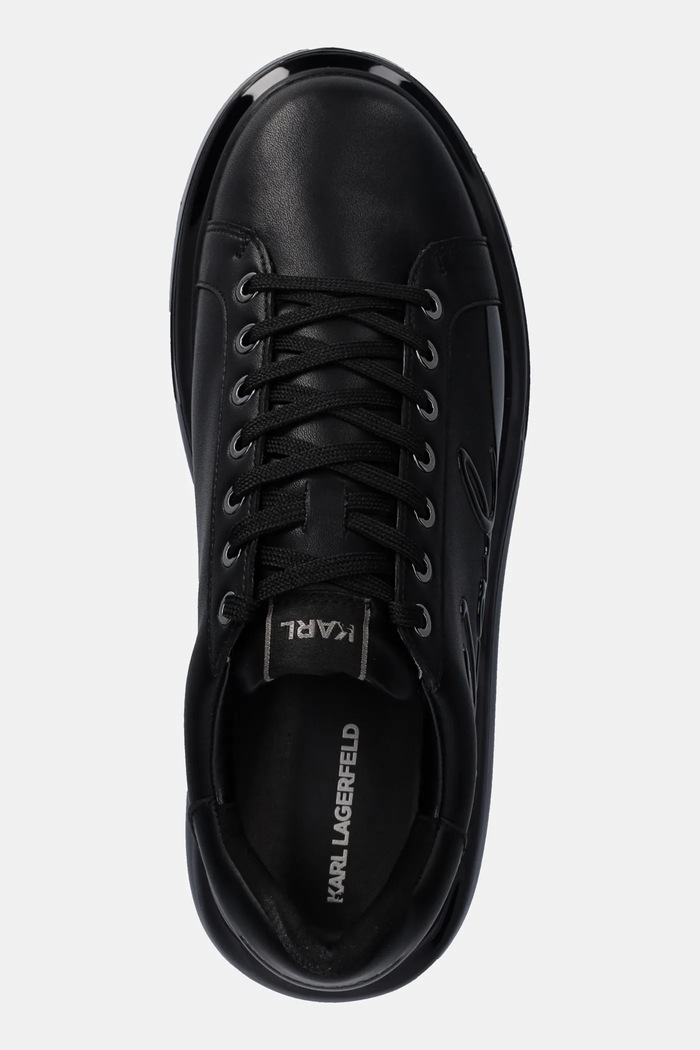 Karl Lagerfeld sneakersy skórzane KAPRI KUSHION czarny KL52648F.00X