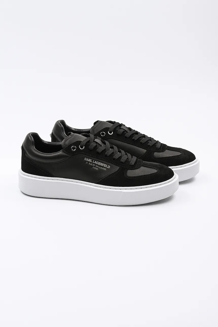 Δερμάτινα sneakers Karl Lagerfeld MAXI KUP RSG KL52235.300 μαύρο SS25