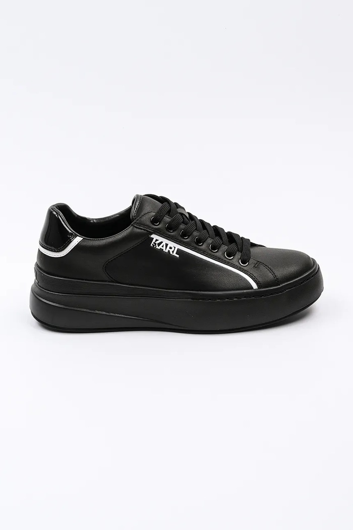 Karl Lagerfeld bőr sportcipő KRONOS alacsony fekete KL54020.00X