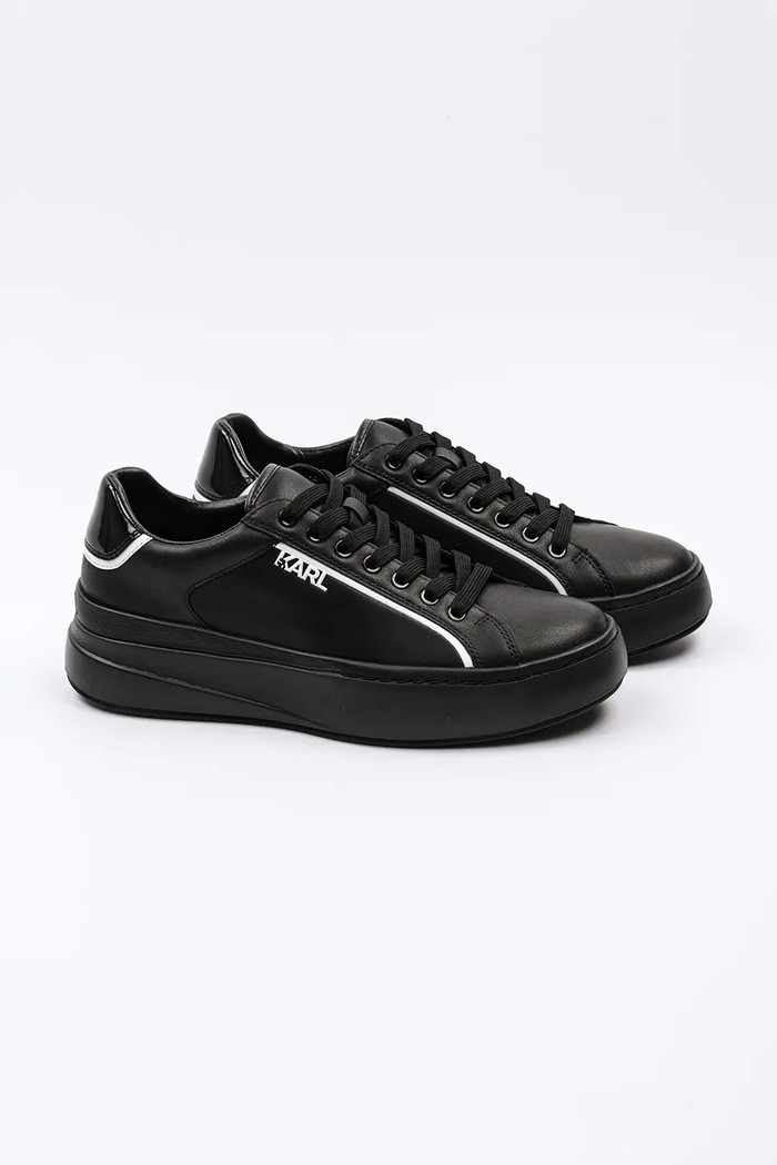 Karl Lagerfeld bőr sportcipő KRONOS KL54020.00X fekete SS25