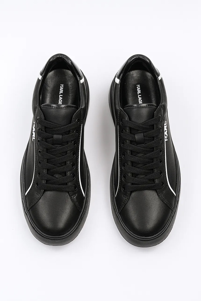 Cipők Karl Lagerfeld bőr sportcipő KRONOS KL54020.00X fekete
