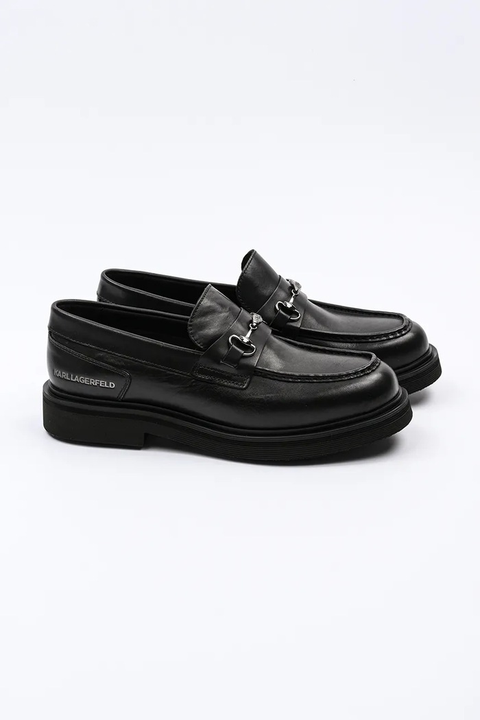 Δερμάτινα μοκασίνια Karl Lagerfeld KINGSTON KL12215.000 μαύρο SS25