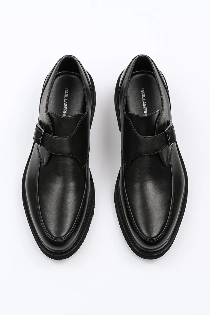 Karl Lagerfeld półbuty skórzane KARNABY czarny KL10315.000