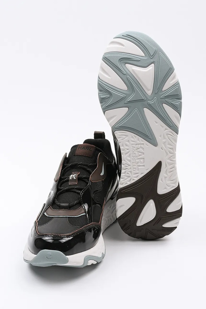Karl Lagerfeld sneakersy BLAZE brązowy KL52424.404