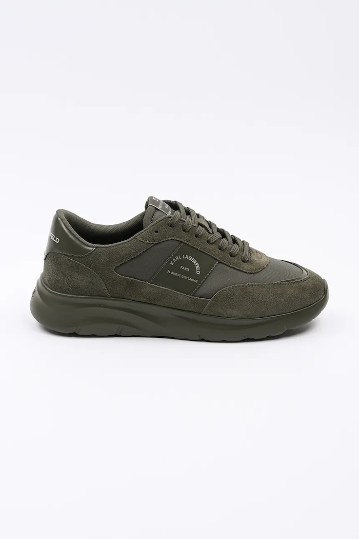 Karl Lagerfeld sneakersy SERGER tekstylny zielony KL53637.2KK