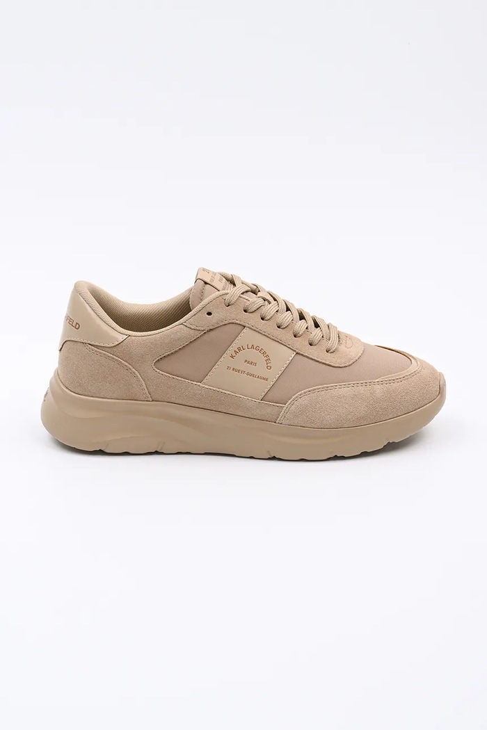 Karl Lagerfeld sneakersy SERGER tekstylny beżowy KL53637.2H1