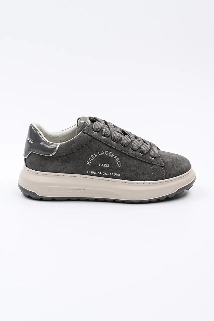 Karl Lagerfeld Sneakersy zamszowe KAPRI LUG szary KL57537.255