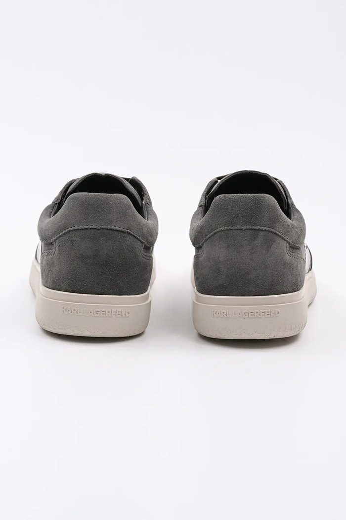 Obuwie Karl Lagerfeld sneakersy skórzane ATLAS KL51837.555 szary