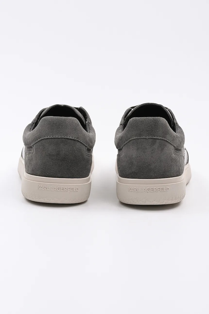 Obuwie Karl Lagerfeld sneakersy skórzane ATLAS KL51837.555 szary