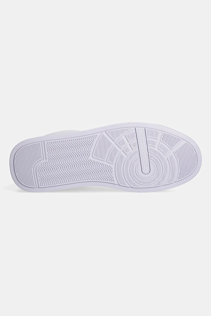 Tommy Hilfiger TH COURT LTH DETAIL ESS sneakersy męskie skórzane FM0FM05367 biały
