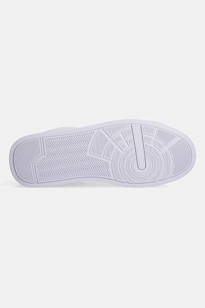 Tommy Hilfiger TH COURT LTH DETAIL ESS sneakersy męskie skórzane FM0FM05367 biały