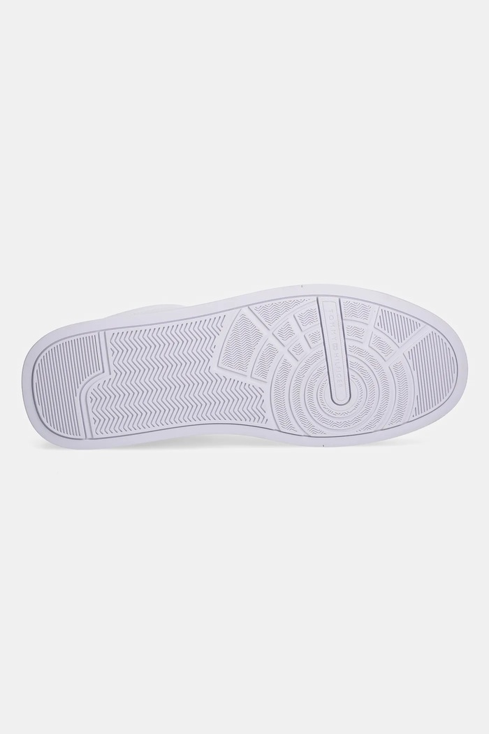 Tommy Hilfiger TH COURT LTH DETAIL ESS sneakersy męskie skórzane FM0FM05367 biały