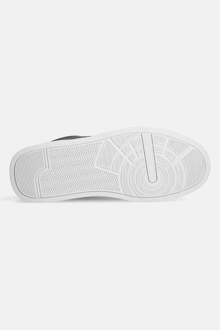 Tommy Hilfiger TH COURT LTH DETAIL ESS sneakersy męskie skórzane FM0FM05367 czarny