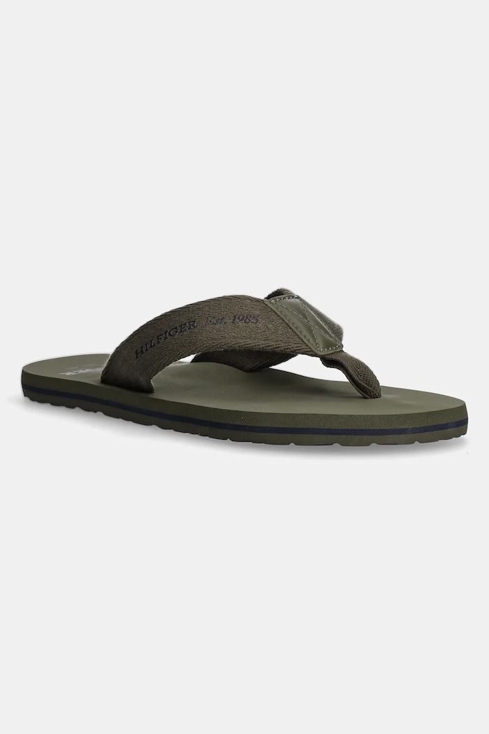 Tommy Hilfiger Japanke Tommy Hilfiger HILFIGER 85 BEACH SANDAL zelena FM0FM05339