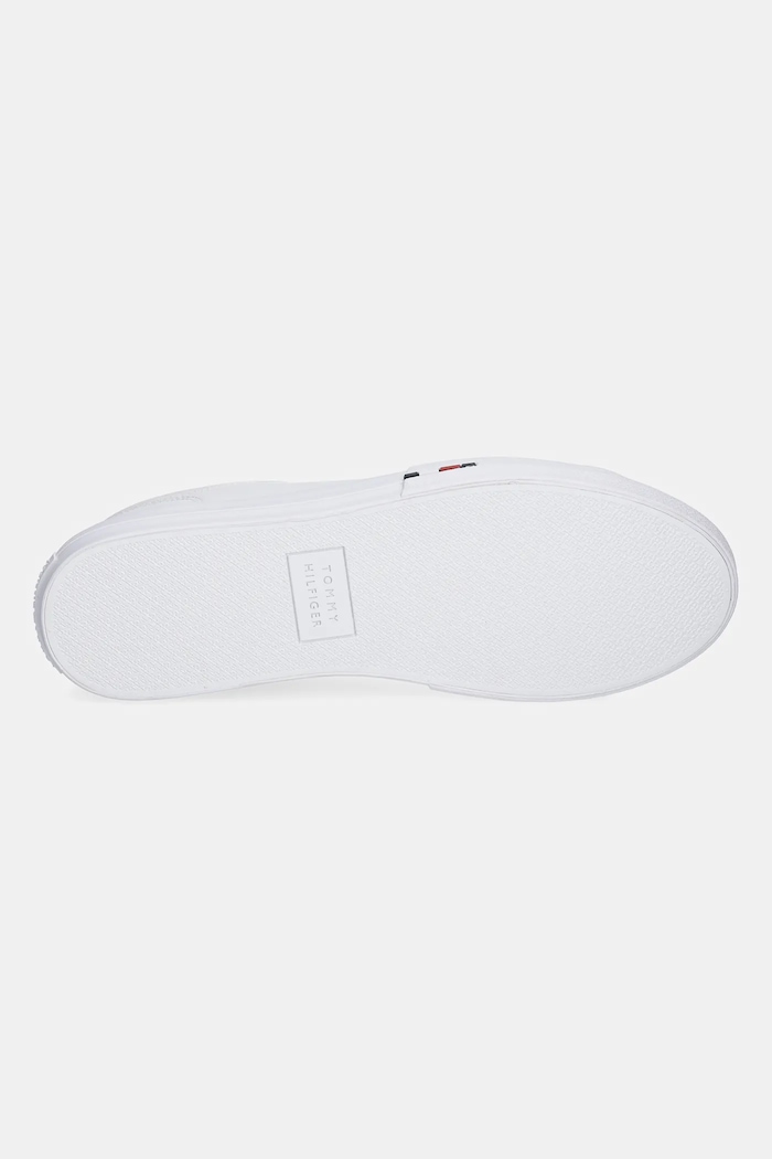 Tommy Hilfiger sneakersy skórzane TH HI VULC STREET LOW RWB LTH FM0FM05312 biały